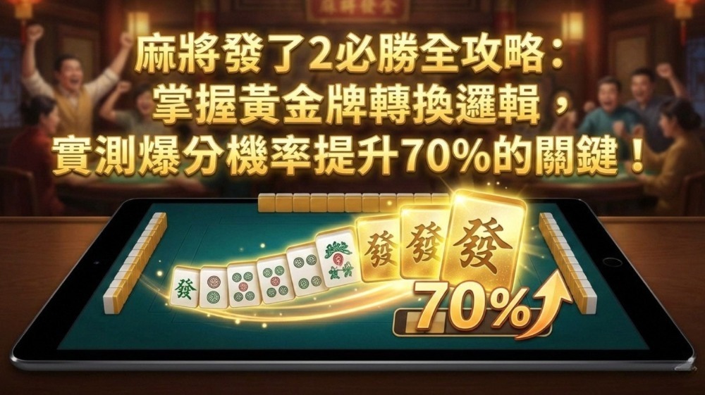麻將發了2必勝全攻略：掌握黃金牌轉換邏輯，實測爆分機率提升70%的關鍵！