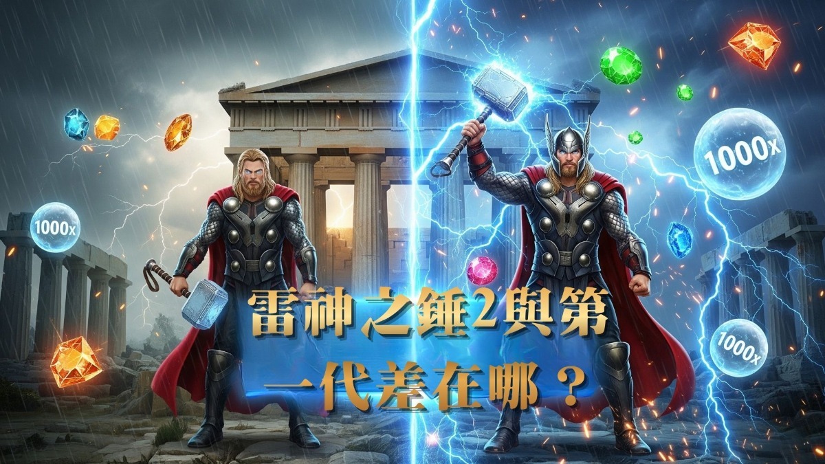 RSG新作《雷神之錘2 雷霆風暴》老虎機解析：玩法特色、倍率機制一次看懂